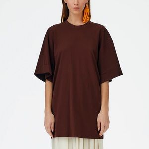 Tibi Tshirting Rolled Sleeve Tunic